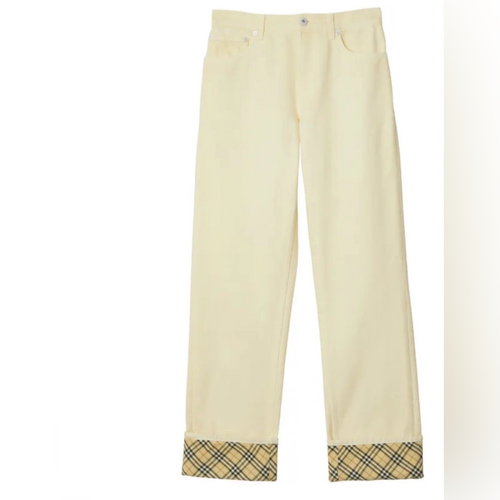 Burberry
checkered straight-leg jeans